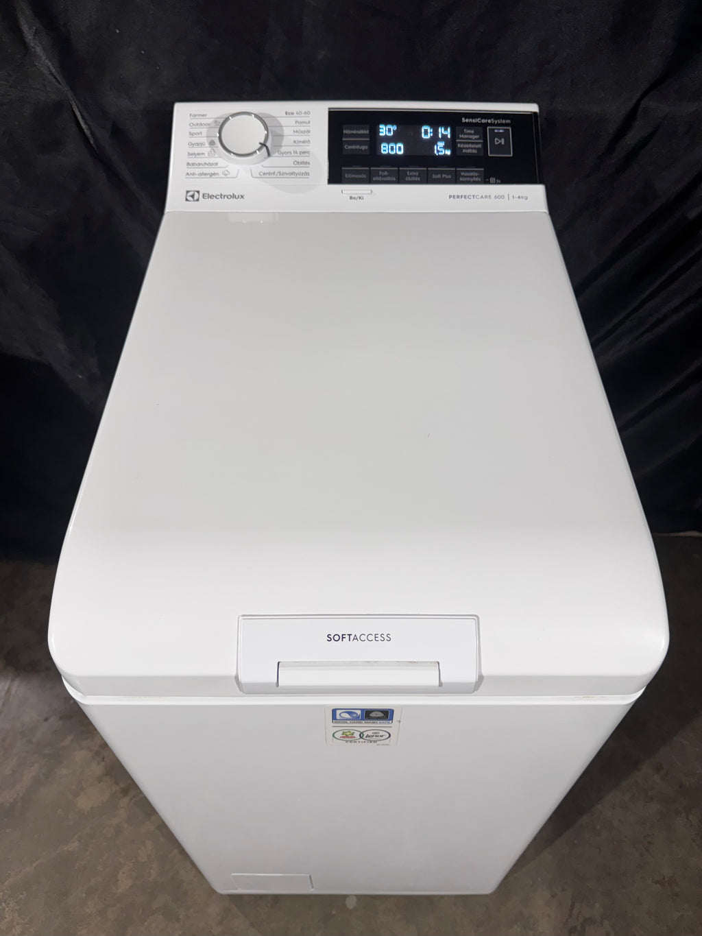 Electrolux 6kg PerfectCare felültöltős mosógép