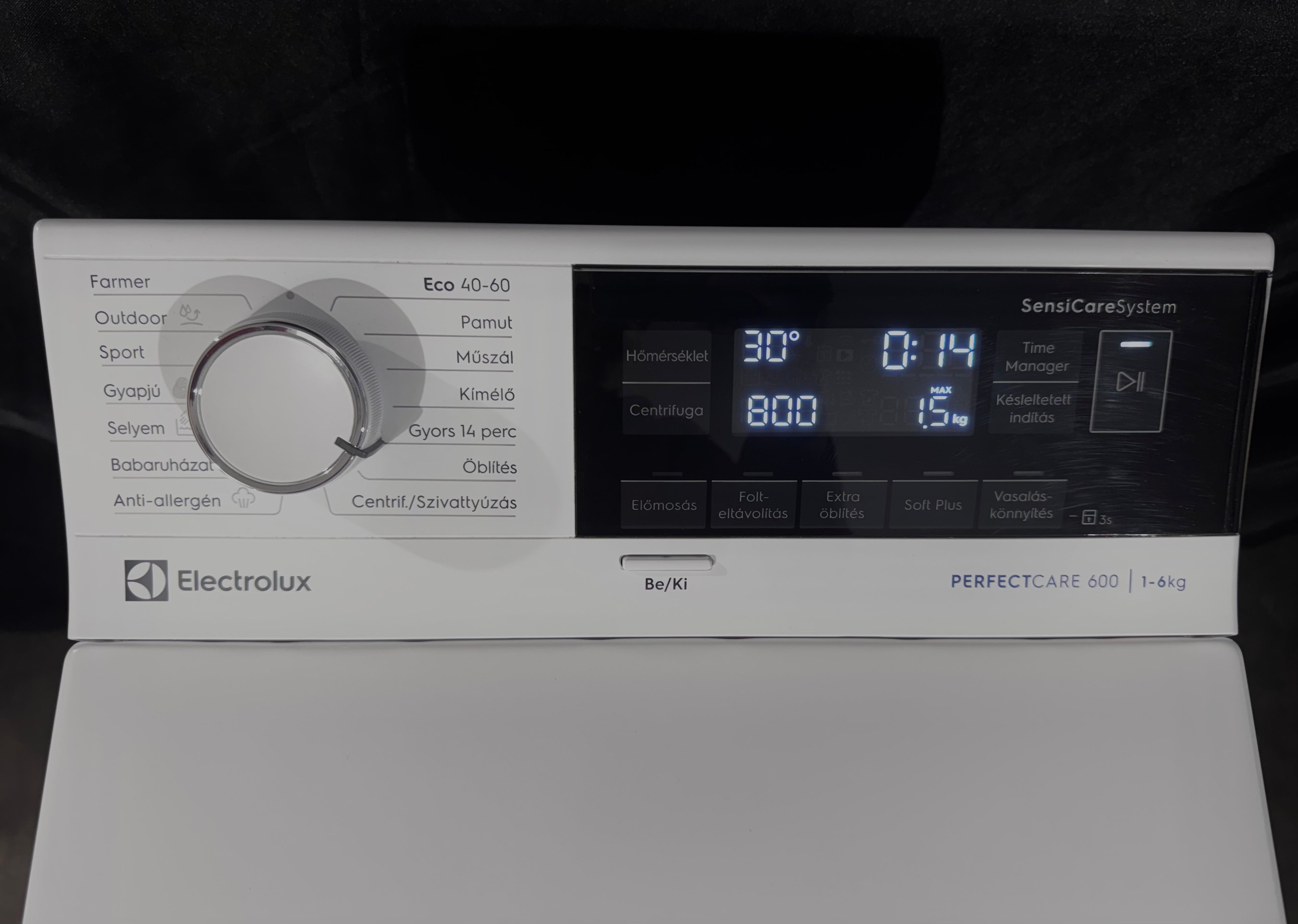 Electrolux 6kg PerfectCare felültöltős mosógép