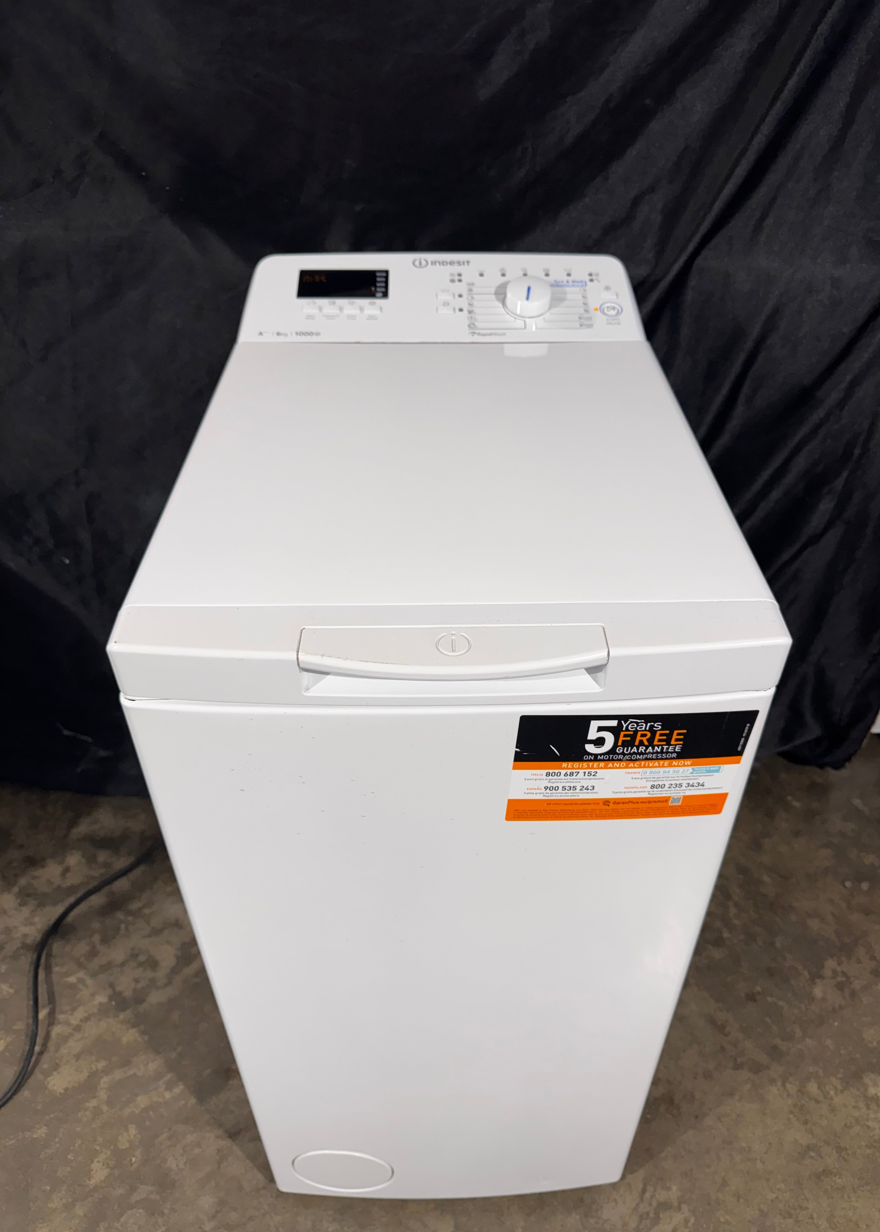 Indesit 6kg felültöltős mosógép