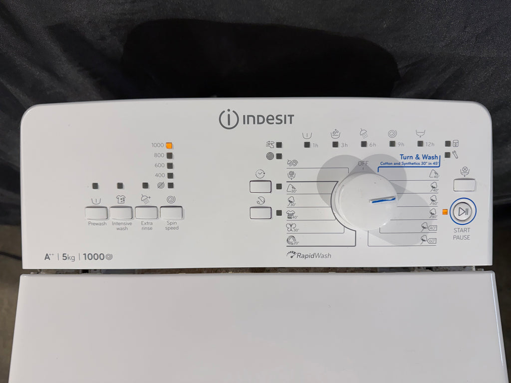 Indesit 5 kg felültöltős mosógép