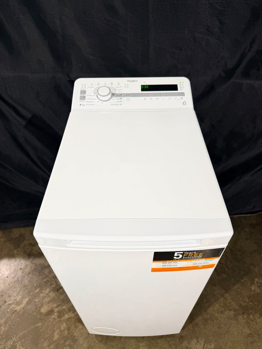 Whirlpool 6kg felültöltős mosógép