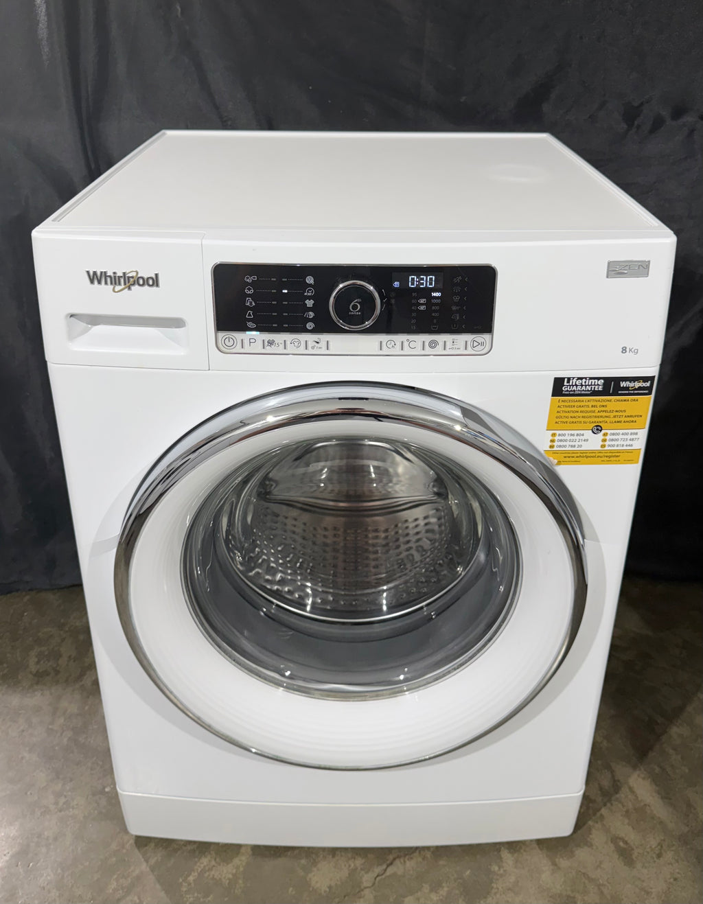 Whirlpool 8kg ZEN elöltöltős mosógép