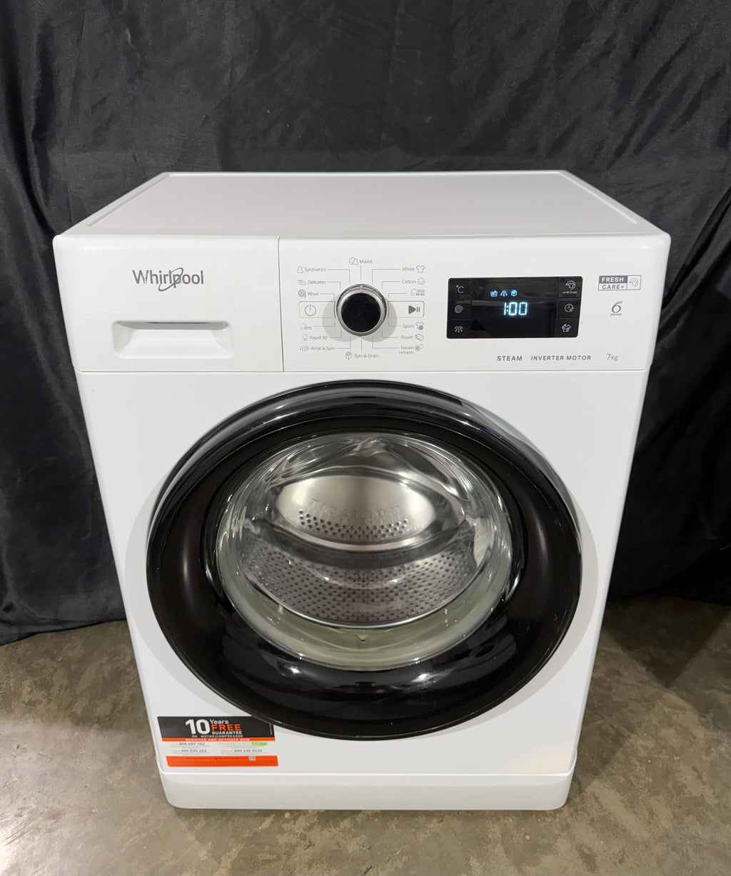 Whirlpool 7kg elöltöltős mosógép