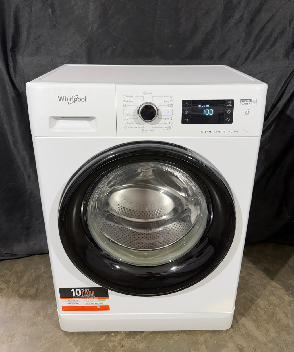 Whirlpool 7kg elöltöltős mosógép