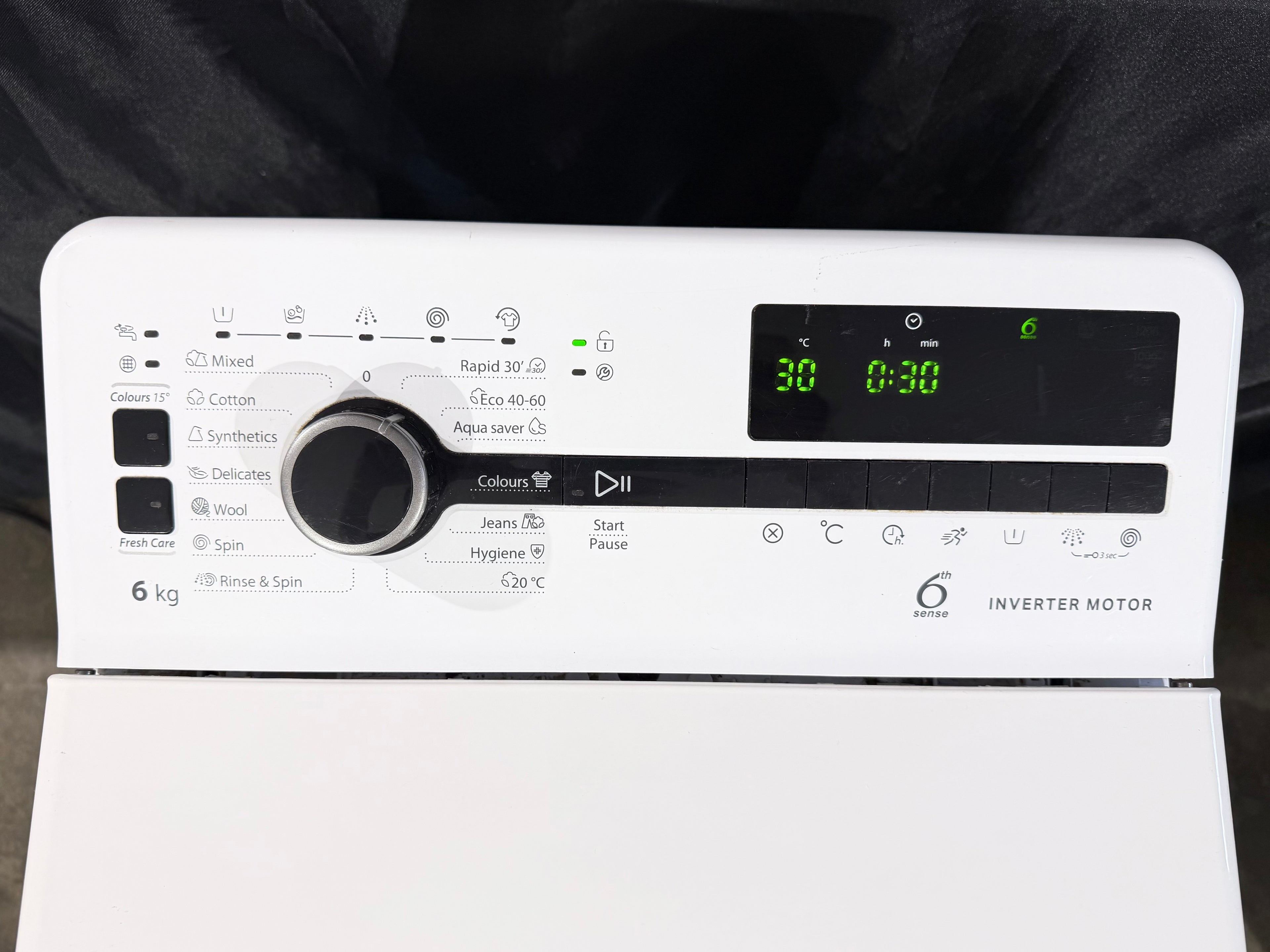 Whirlpool 6kg INVERTER felültöltős mosógép